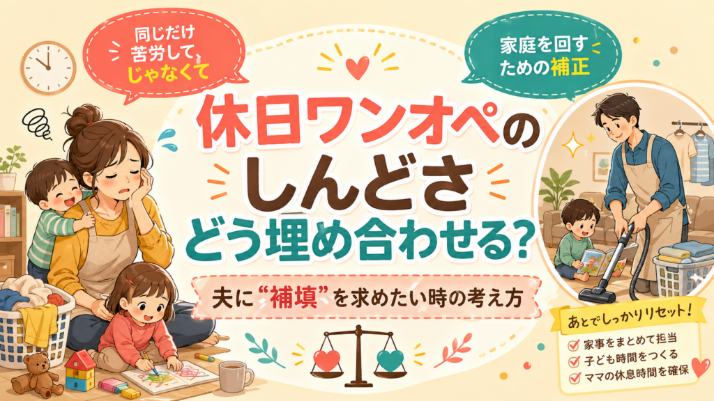 ワンオペでヘトヘトの母親のアイキャッチ画像
