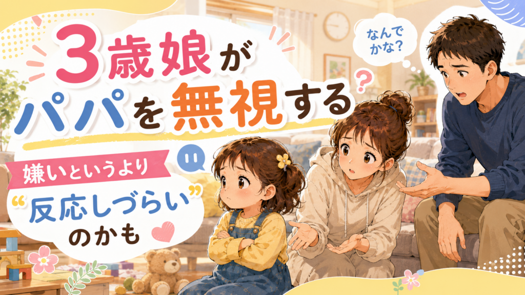 無視する3歳児のアイキャッチ画像