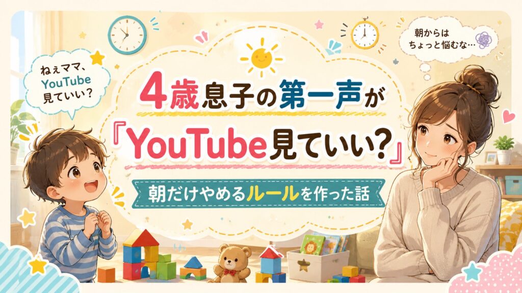 Youtubeみていい？って聞かれて戸惑ってる母親のアイキャッチ画像