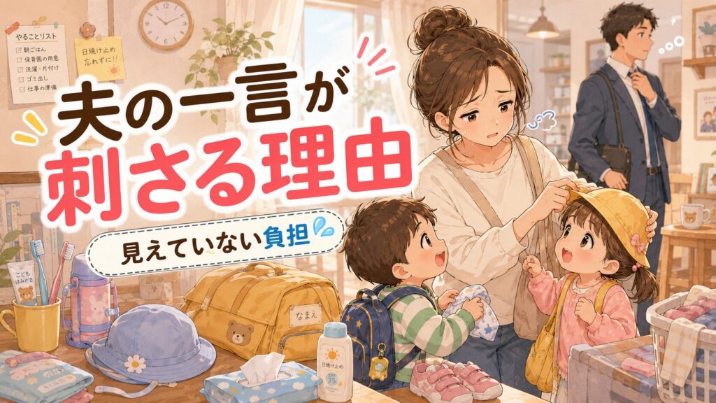 朝の準備をヘトヘトになりながらやっている母親のアイキャッチ画像