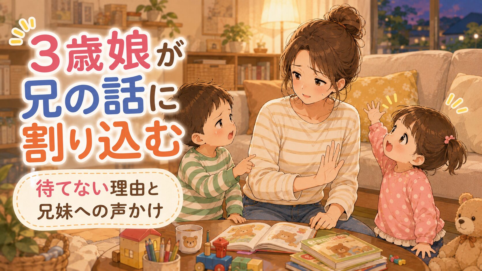 兄の話の途中に割り込んでくる妹のアイキャッチ画像